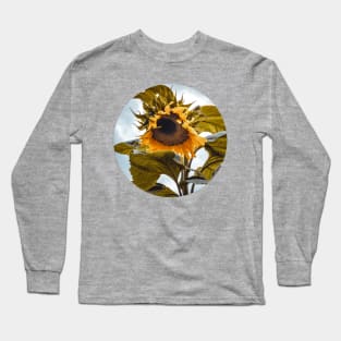 Stormy Sunflower Photograph Long Sleeve T-Shirt